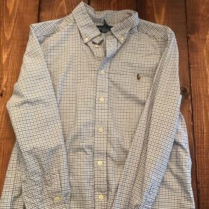 Boys long sleeve polo shirt size 14/16